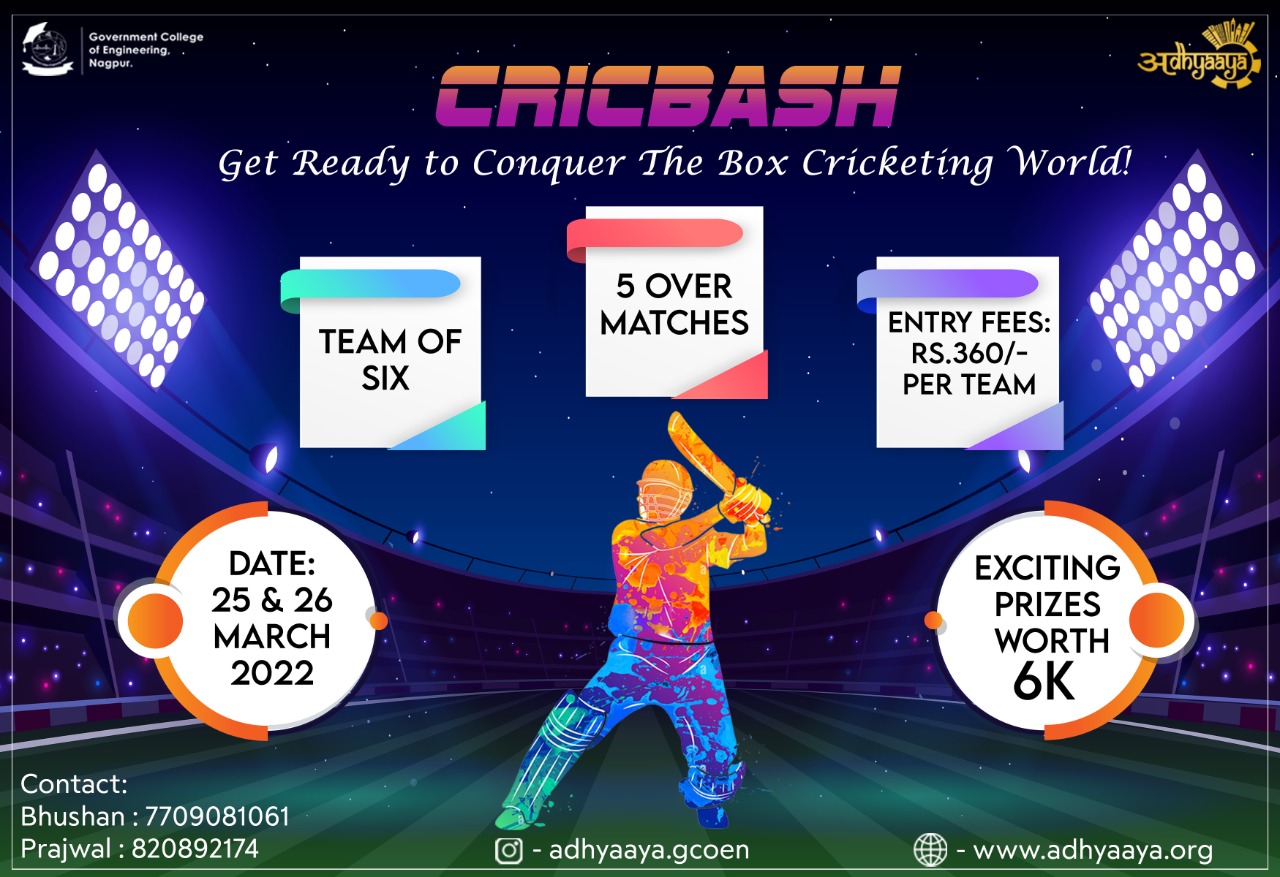 Adhyaaya 2022 Cricbash 2022